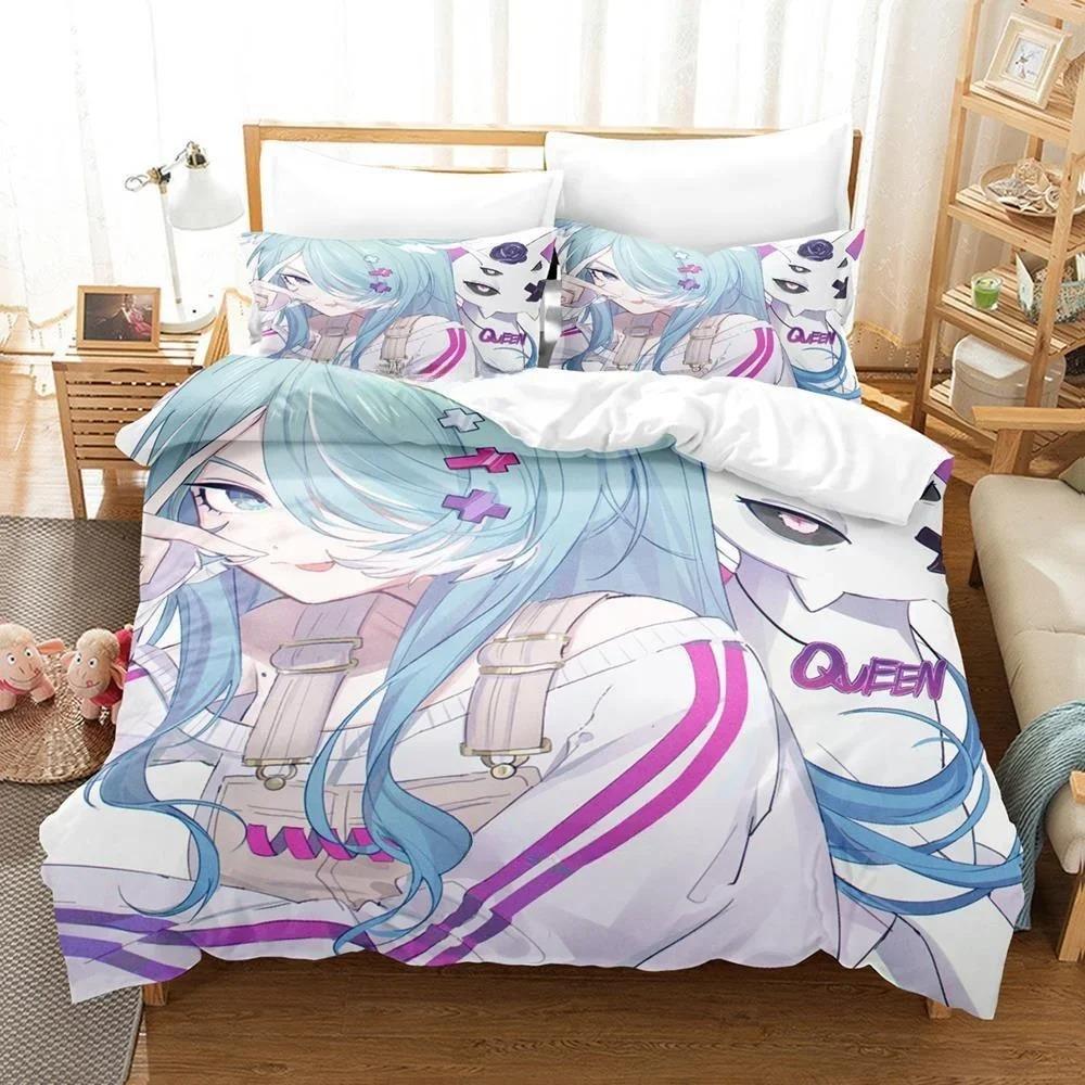 3D Print Anime Kawaii Girl Elira Pendora Bedding Set Single Twin Full Queen King Size Bed Set Adult Kid Bedroom Duvet Cover Sets