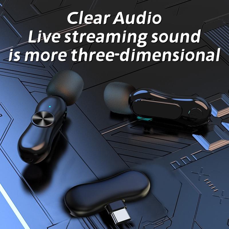 Wireless Lavalier Microphone For Live Streaming/Youtube/Facebook Live Plug And Play Portable Wireless Noise Canceling Microphone