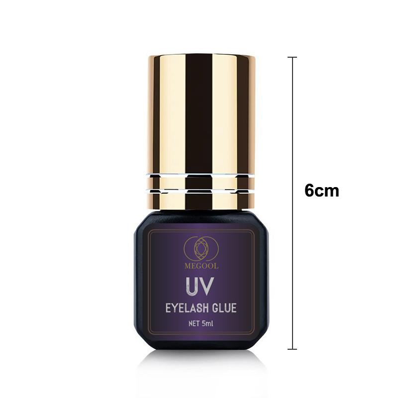5Ml Uv Glue Adhesive For Eyelash Extensions 1S Fast Drying Strong False Eye Lash Extension Glue Long Lasting Uv Eyelash Glue
