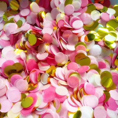 Confettis ronds en papier de soie, couleurs vives, 1 pouce, décoration pour ballons, décoration de fête d'anniversaire, de mariage