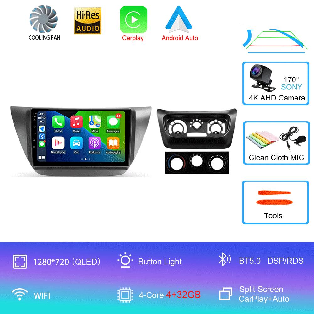 

Car Radio Android 14 Carplay For Mitsubishi Lancer 9 CS 2000 2001- 2010 Navigation GPS Multimedia Player WiFi+4G Stereo video BT