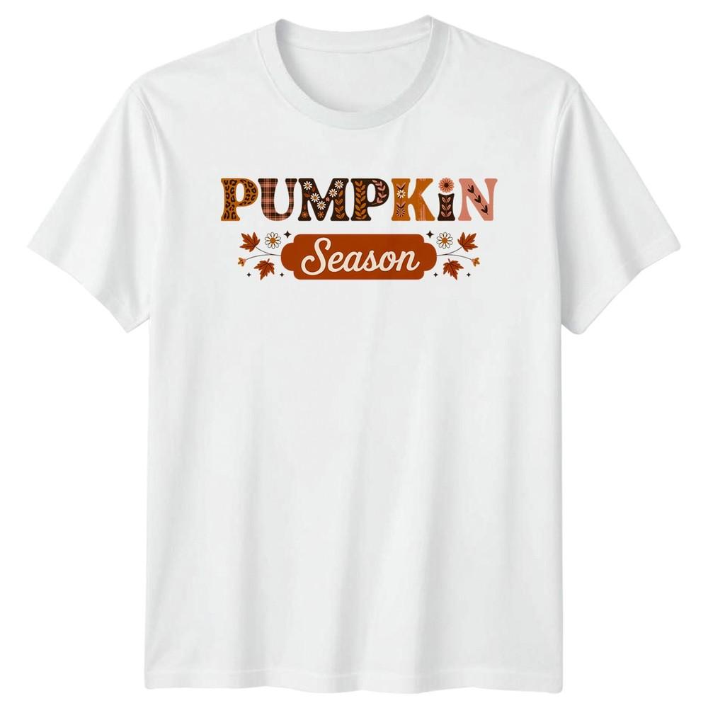 Pumpkin Season TShirt Autumnal Harvest Seasonal Fall Gift For Him And Her S