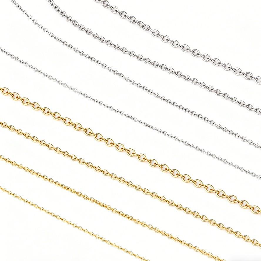 Stainless Steel Plated Collarbone Necklace DIY Chain with Tassel Jewelry Extension
