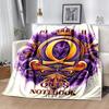 1pc Blanket Omega Psi Phi Print Design, Lightweight Blanket for Sofa, Bed- Soft &Warm, Gift for All Seasons like Christmas, Halloween