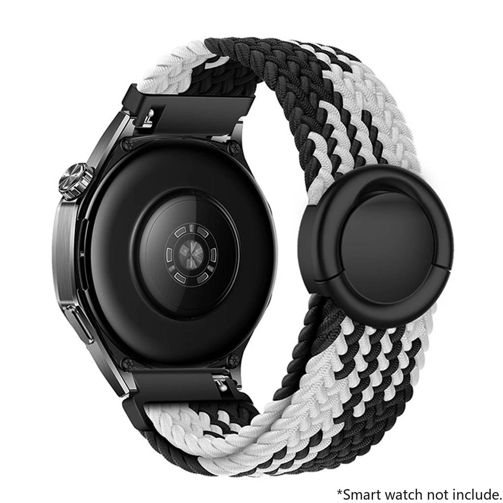 18mm 20mm 22mm Pasek pętla z plecionego nylonu do Huawei Watch GT5/GT4 Pro Klamra spadochronowa Wygodny pasek do Samsung Watch 7 6 5 4
