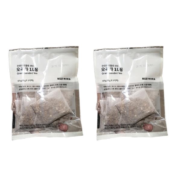 MUJI Caffeine-Free Traditional Five Grain Tea 1L Packets 64g x 2Pack