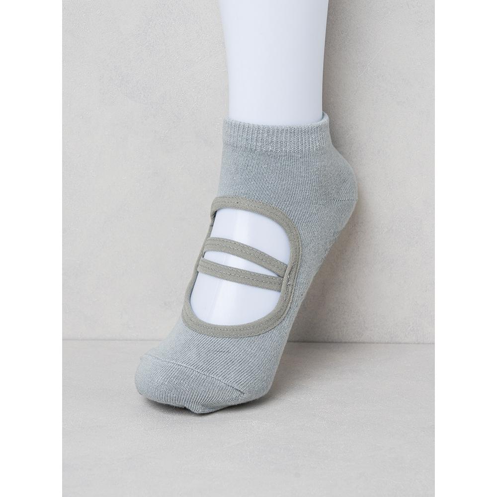 Daiso Knöchel-Yoga-Socken 220 250 mm Grau