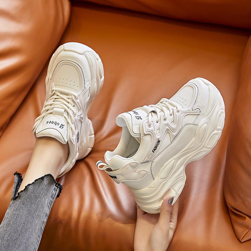 Inner Height Increase New Breathable Dad Shoes Platform Mesh Small Sports and Leisure Shoes