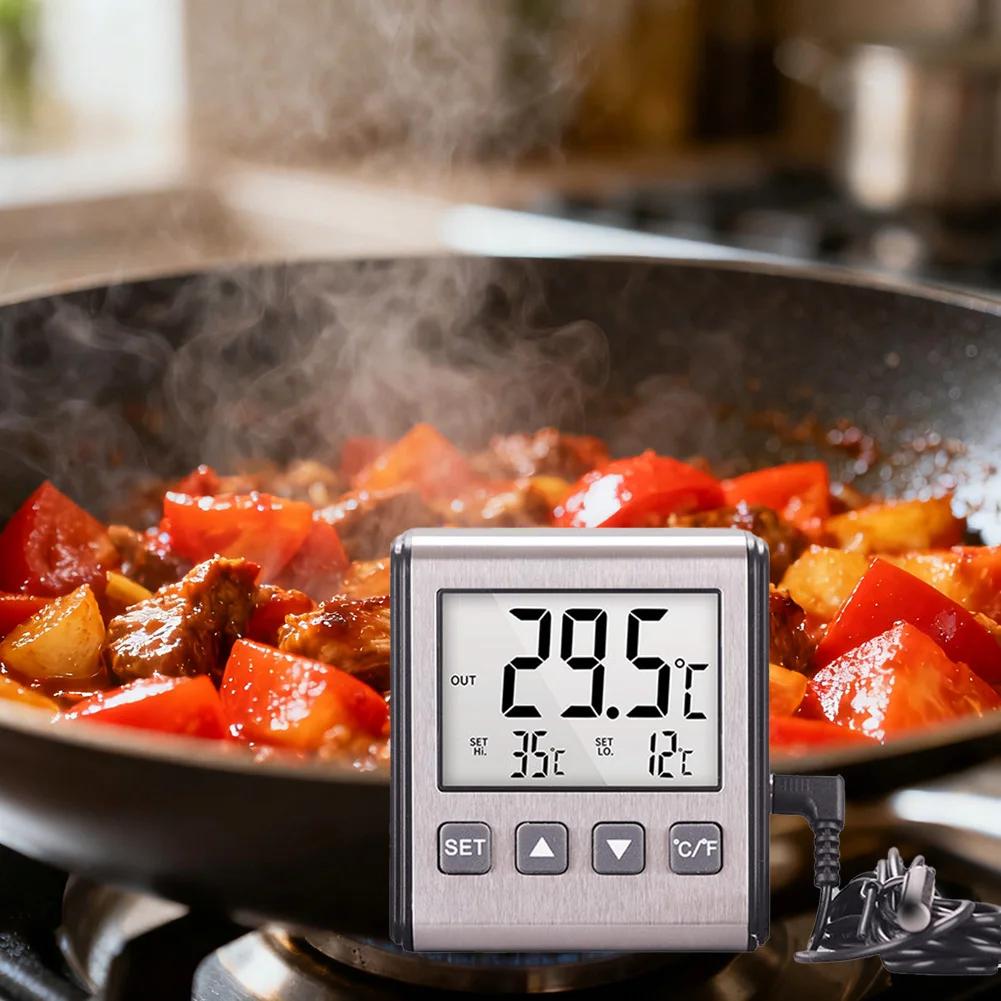 For Instant Read Meat Thermometer With Alarm: Precise Food Temp For BBQ Home Supplies For Household Accessories China Mainland