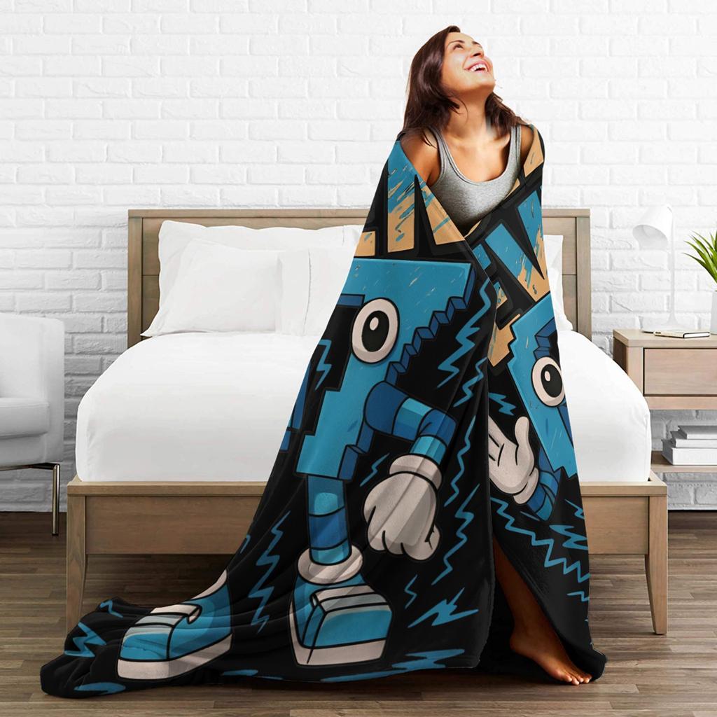 67 Six Seven 6-7 Funny Italian Brainrot Printed Blanket For Men Women Warm Cozy Fluffy Throw Blankets for Couch Multiple Sizes