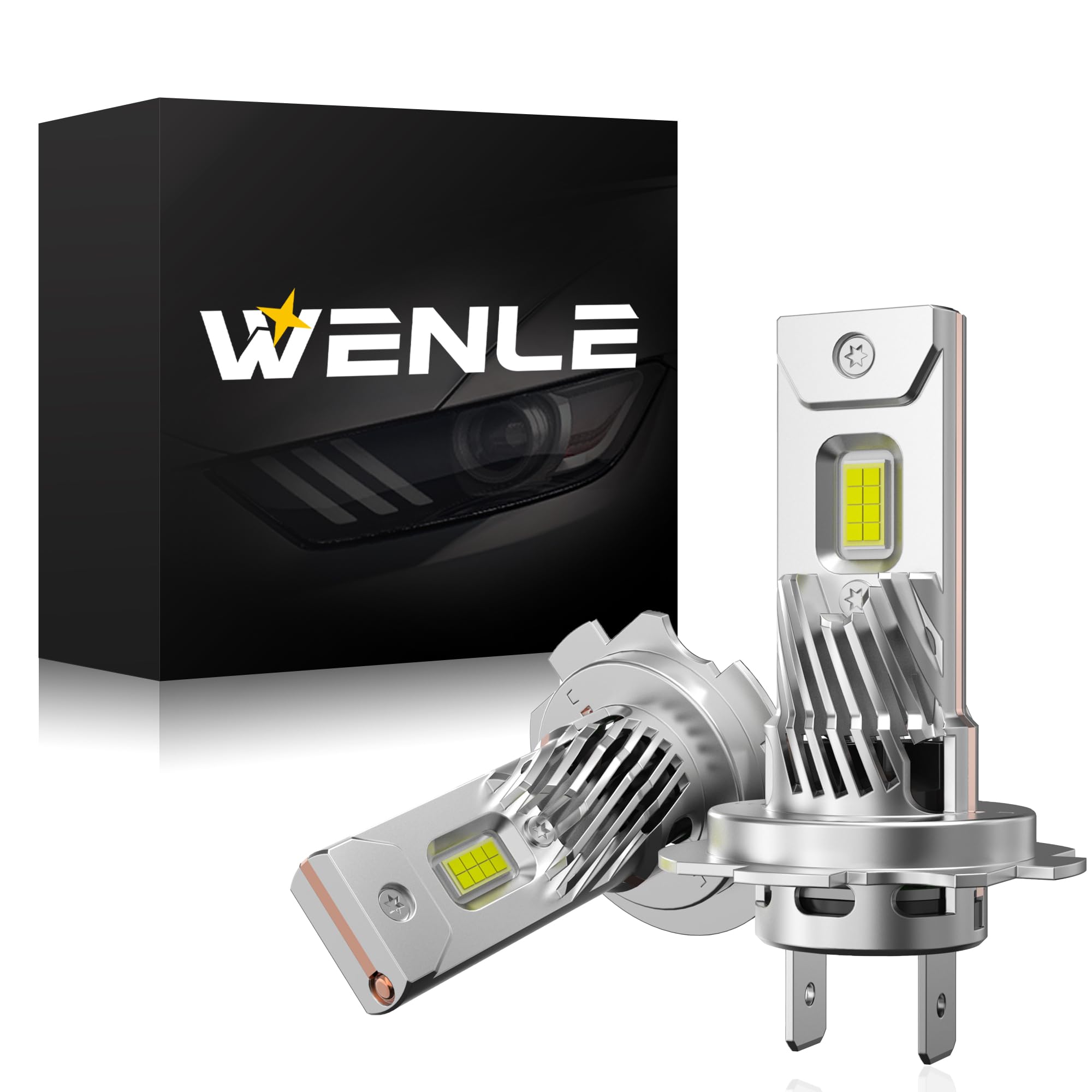 

WENLE Супер Взрывная Лампа Головного Света H7 LED, Для Автомобилей/Мотоциклов, Совместима с Новым Транспортным Средством