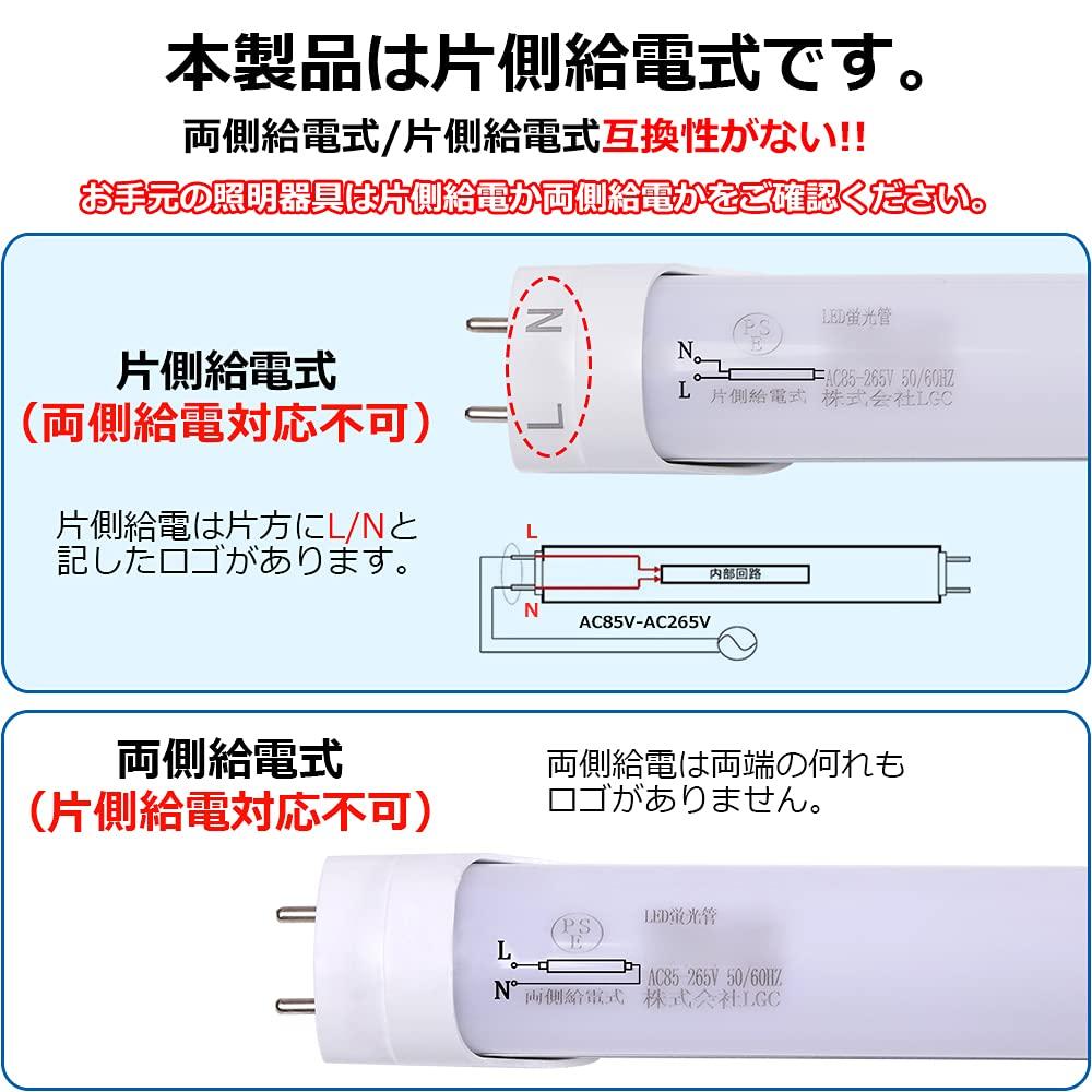 Single-side Power Supply LED Fluorescent Lamp, 40W, LED Straight Tube, 2600LM Brightness, 18W Power Consumption, Energy-saving, 5000k Daylight White,