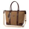 Tote Bag for A4 Canvas and Cowhide [Doubles] 2-Way Men, Compatible, Leather, KCH-1640 (Camel)