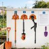 Suporte de Parede para Ferramentas de Jardim Yousheng Hanger de Metal Resistente para Parede de Galpão Garagem Suporte Organizador para Aparador de Grama Vassouras Pás Cortador de Grama