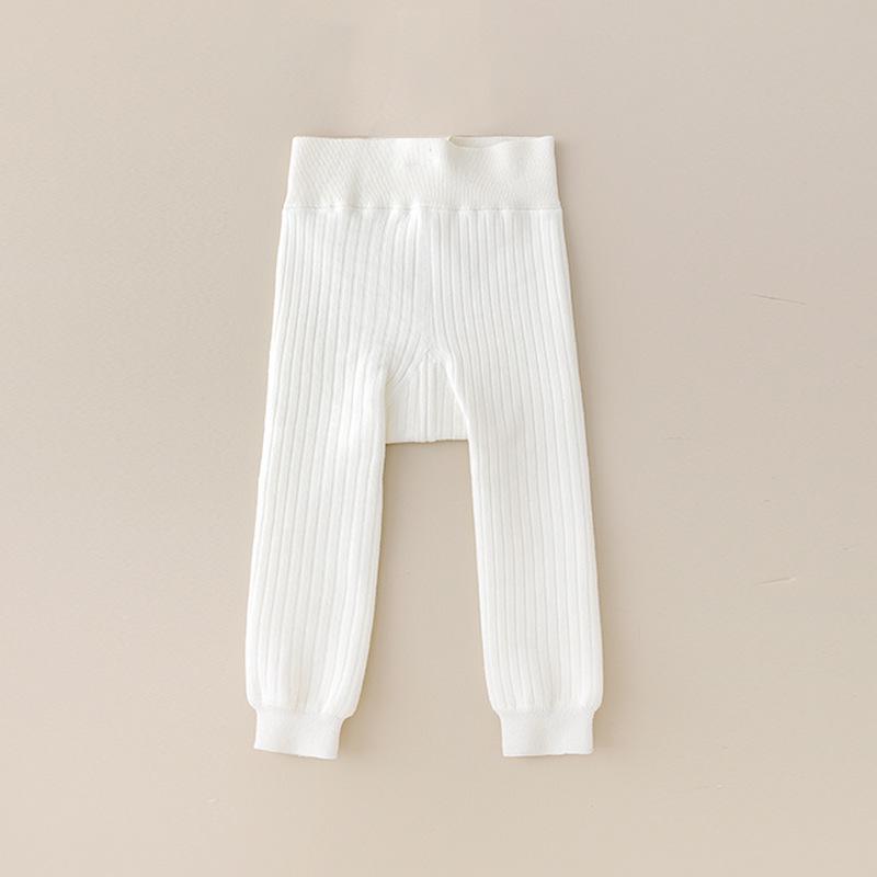 Children's Winter Velvet Base Layer Pants - Thick, Warm Cotton Wool One-Piece for Boys and Girls