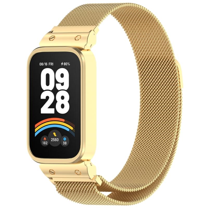Adjustable Watch Band Stainless Steel Watch Bracelet Smartwatch Wristband Enjoy Comfort for Band 9 Active