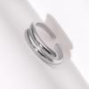 Minimalist Stainless Steel Adjustable Open Ring - Versatile High-End Titanium Jewelry for Women