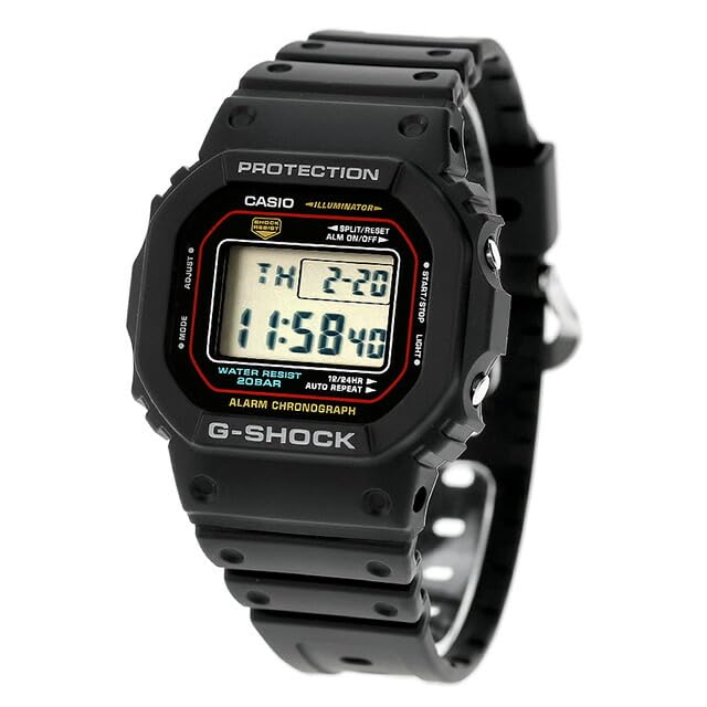 

Кварцевые часы Casio Digital 5600 Series G-Shock Мужские DW-5600RL-1 чёрный