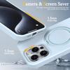 Magnetic Liduid Silicone Phone Case For iPhone14 11 12 13 16 Pro Max 15 14 16 Plus Magsafe Stand Charge Protector Soft Cover