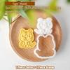 Tagliabiscotti Animali Cartoni Animati Animale della Giungla Tigre Carina Leone Gatto Cane Orso Elefante Timbro per Biscotti Strumenti di Goffratura Decorazione Torta