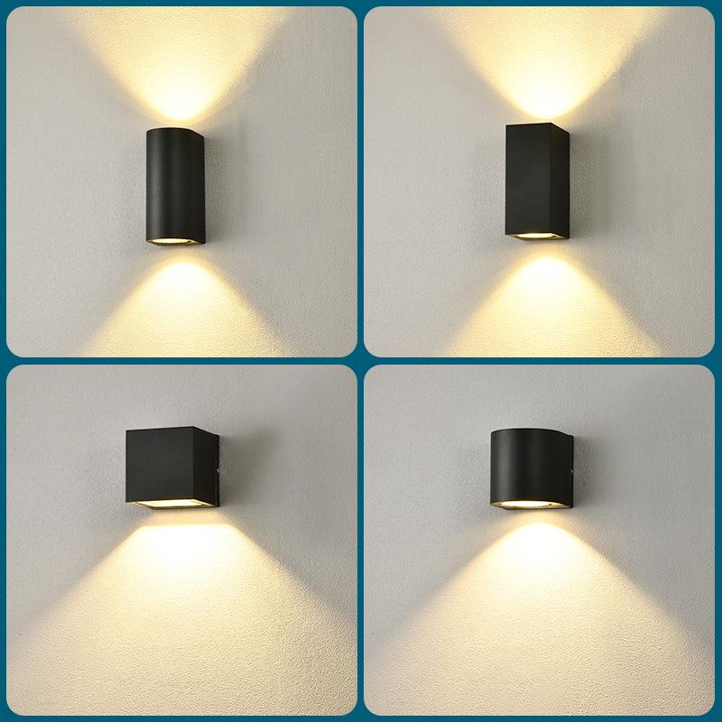 Universelle Wasserdichte Wandfluterleuchte für Balkon, Innenhof oder Terrasse - Außenbeleuchtung Up and Down