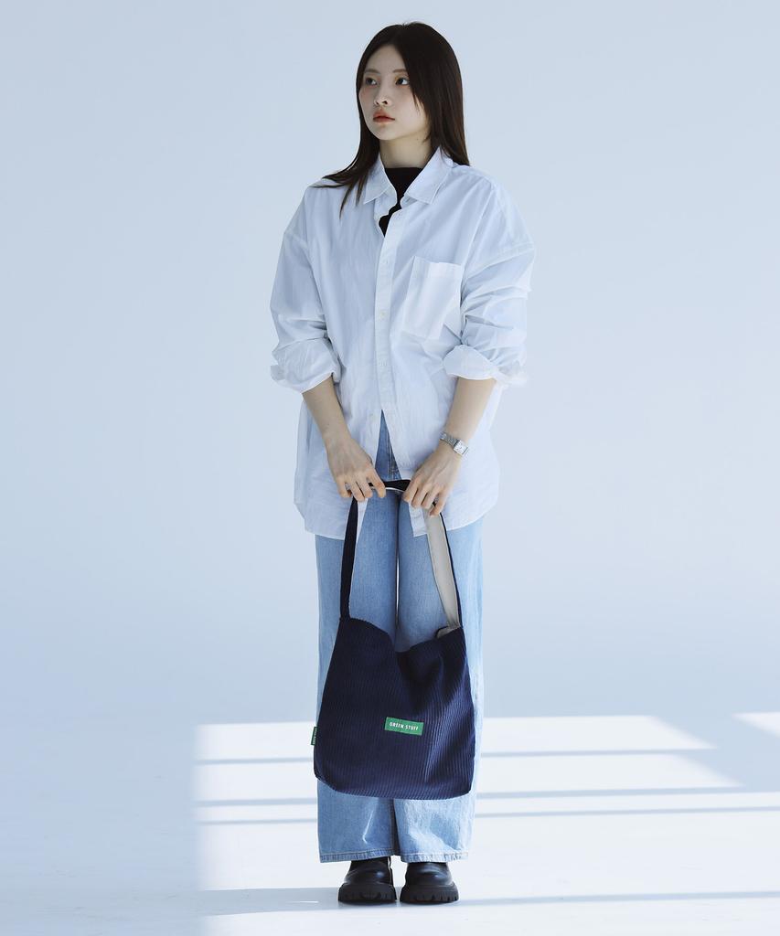 Green Stuff Simple Shopper Bag 62 Classic Corduroy - Navy
