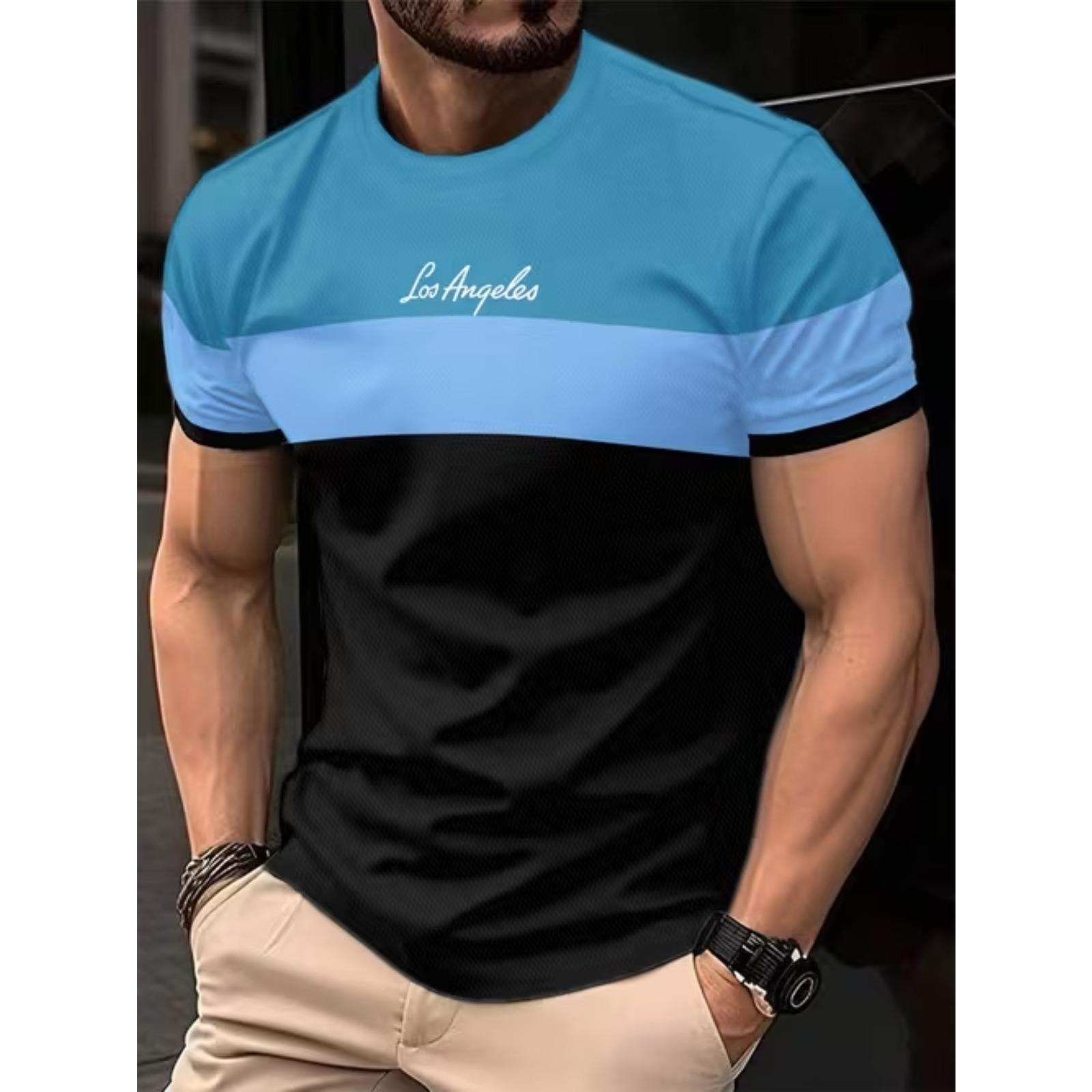 

New Summer Men s Fashion T-shirt Personality Vintage Pattern Printed Men s T-shirt Top XS чёрный