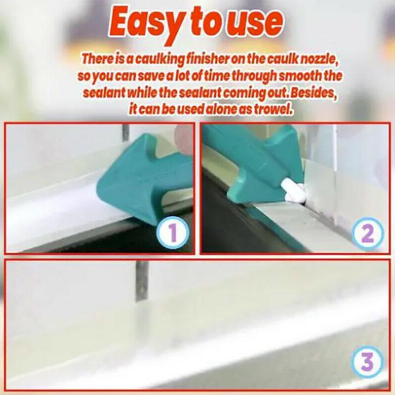 UK Silicone Caulking Finisher Tool Nozzle Spatulas Filler Spreader Tool Set TH