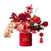 Chinese Year Decoration Artificial Flower In A Pot Fake Potted Plant for Holiday