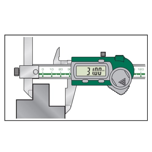 Niigata Seiki SK Digital Caliper, Offset Type, 150mm, GDCS-150F