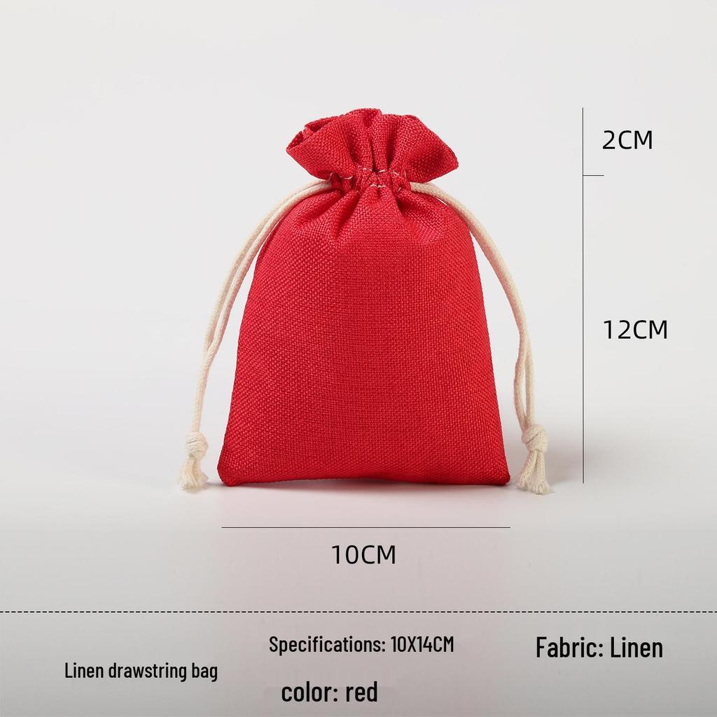 Custom Drawstring Wenwan, Cotton, Linen, or Rice Bag