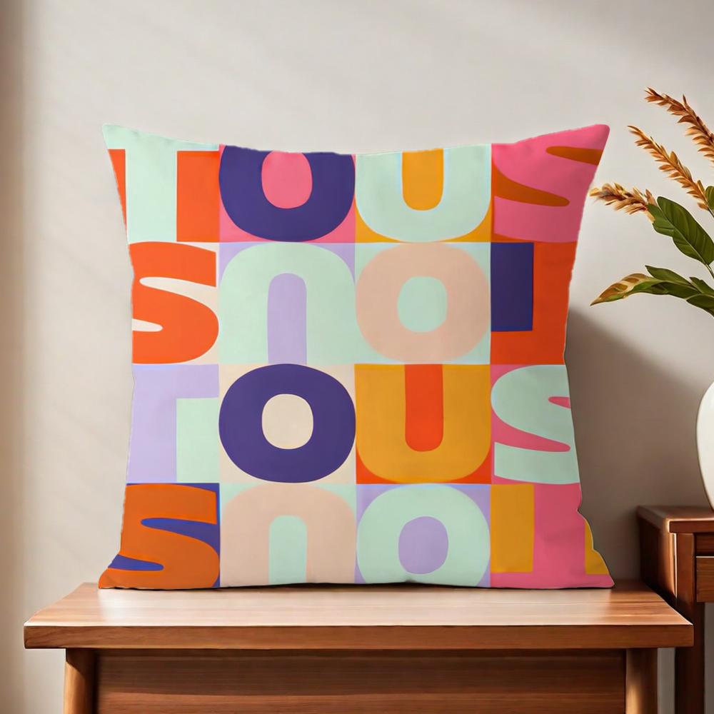 CRAFTED WITLOVE Ttouss cushion cover For Pillow Printing Sofa Decoration Home Car Room Coffee Shop Office Nordic Simplicity