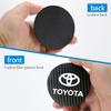 Tyre Valve Core 2Pcs Leather Coaster Anti-noise Water Cup Pad Cushion For Toyota TRD Gazoo Racing Corolla Yaris Chr Auris Rav4