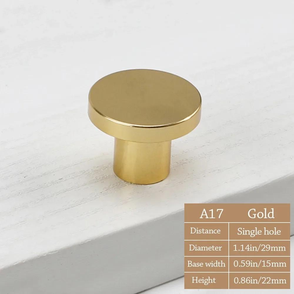Single Hole Design Cabinet Drawer Knob Space Aluminum Round Door Handle Cupboard Knob Drawer Door Handle Furniture Accessories
