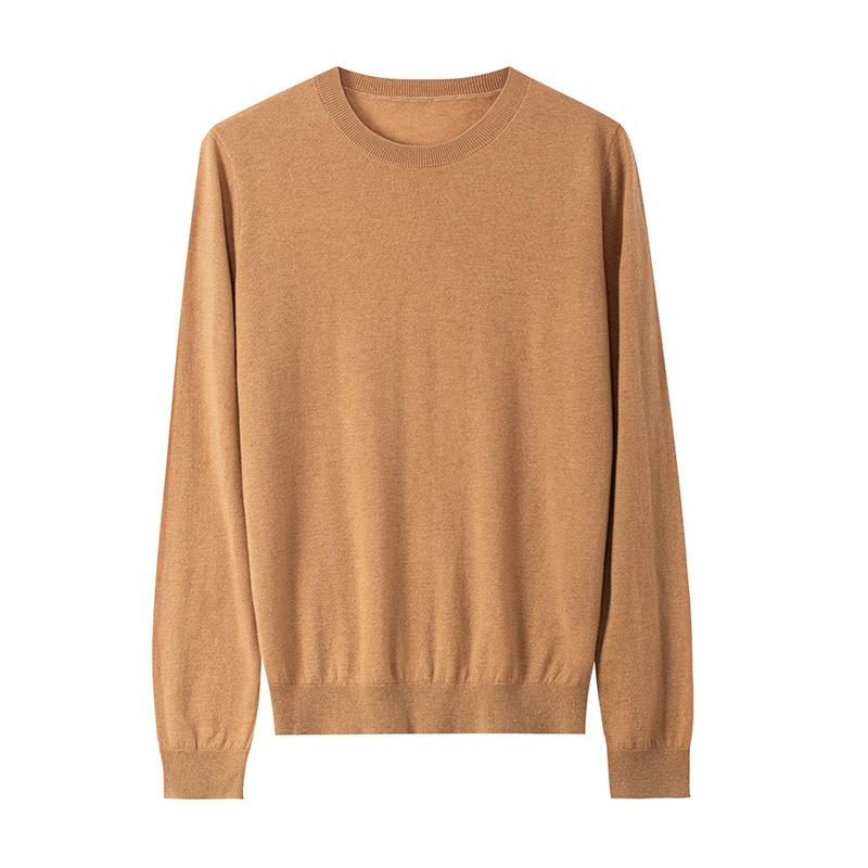 Crew Neck Commuter Pullover Wool Sweater Women's Autumn and Winter Loose Versatile Warm Knitted Top