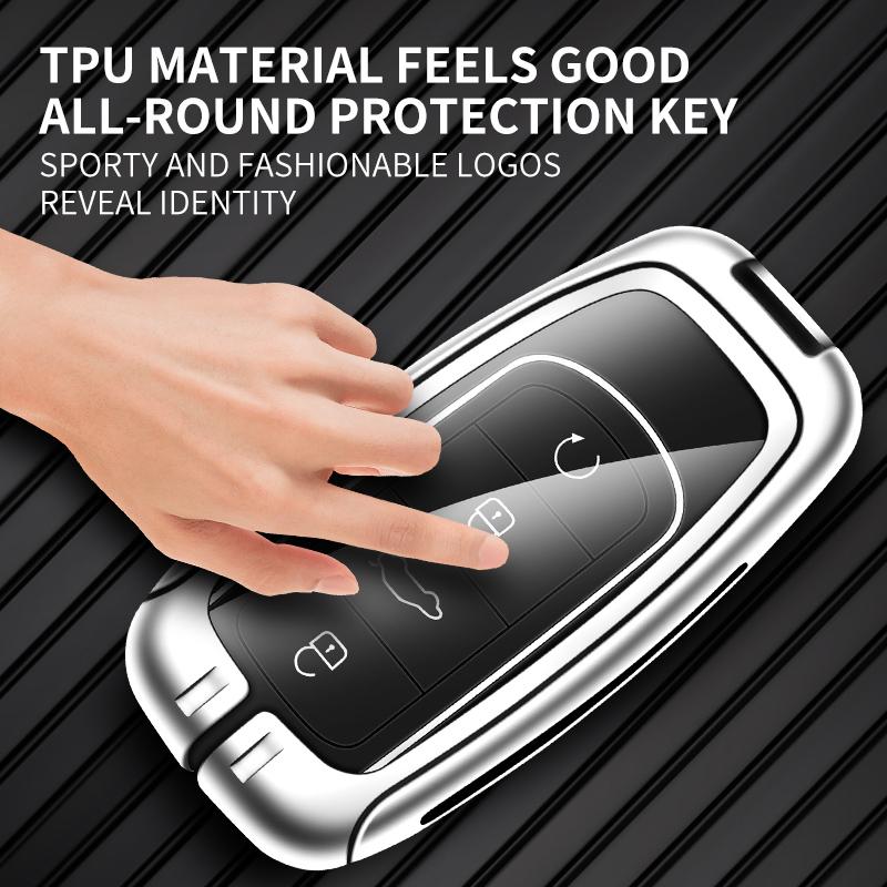 Alloy Auto Key Fob Case Cover Fit For Chery Auto Tiggo 7 4 8 Pro Omoda 5 9 C5 C9 E5 Jaecoo J7 J6 J8 Ebro S800 S700 Phev Auto Auto Accessories