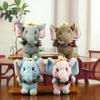Net Celebrity Cute Elephant Scarf Plush Toy Keychain Backpack Pendant