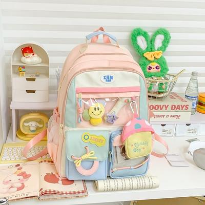 Large Capacity Schoolbags Small Fresh Shoulder Bags for Female High School Students Cute Girl Backpacks.
