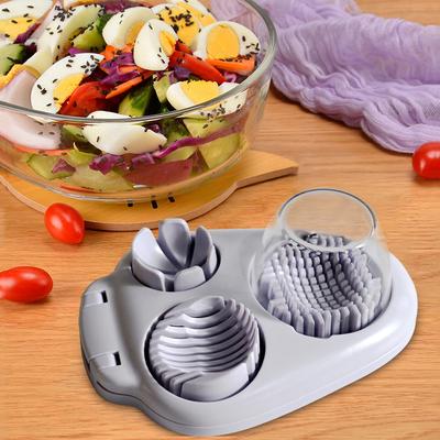 3In1 Creative Egg Slicer Hard Boiled Eggs Slicers Kitchen Food Slicers Fruit Vegetable Manual Slicers Household Kitchen Supplies