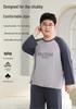 Spring Plus Size Kids' Raglan Long Sleeve Pajama Set - Teen Loose Fit