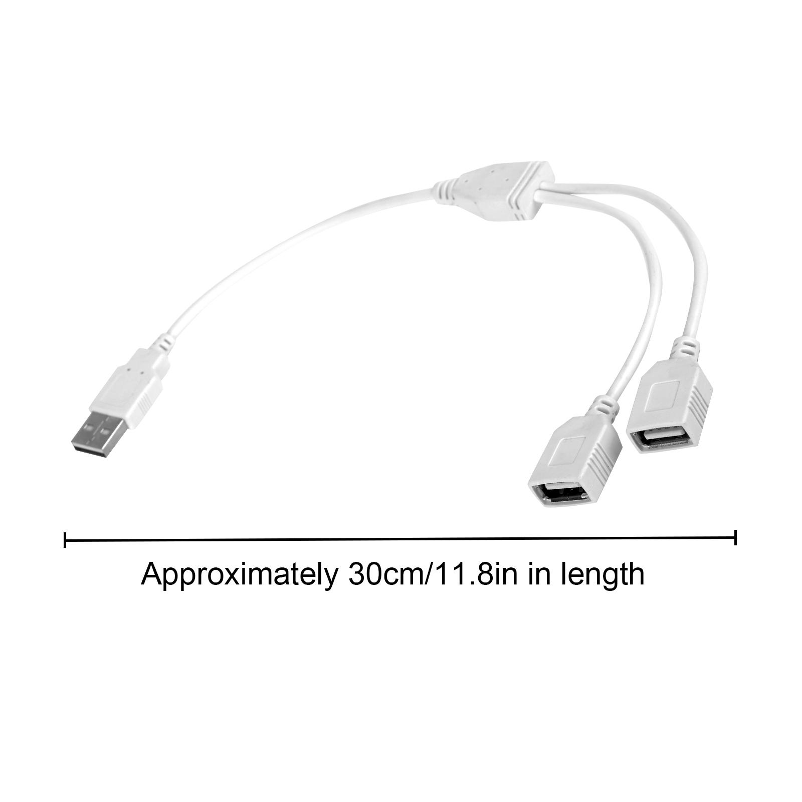 USB-кабель Удобный USB-удлинитель USB-разветвитель Y-кабель USB-разветвитель на 2 — фото 5