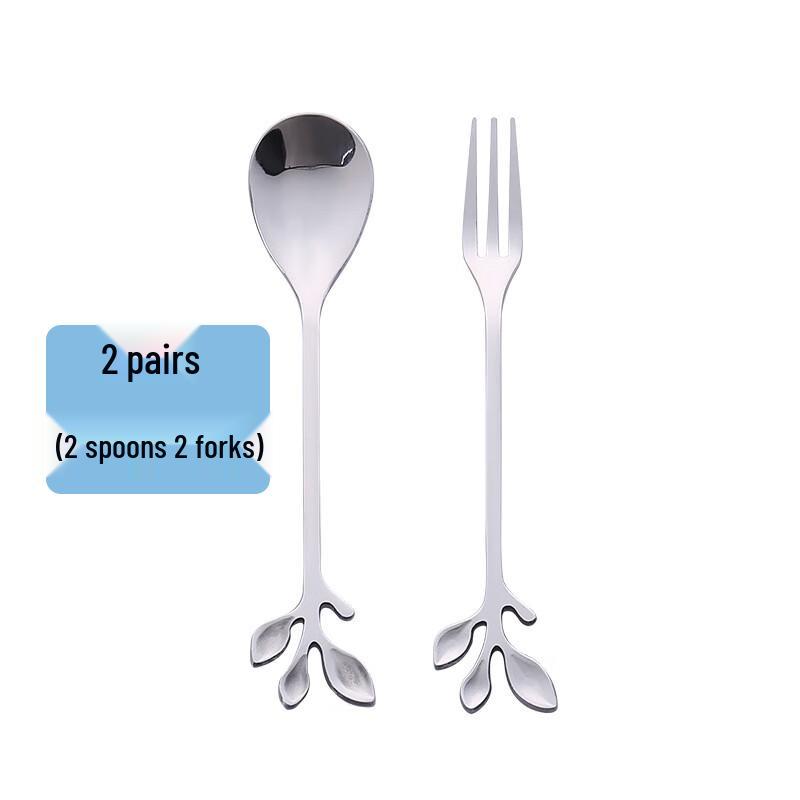 Creative Branch Dessert Spoon & Fork Set