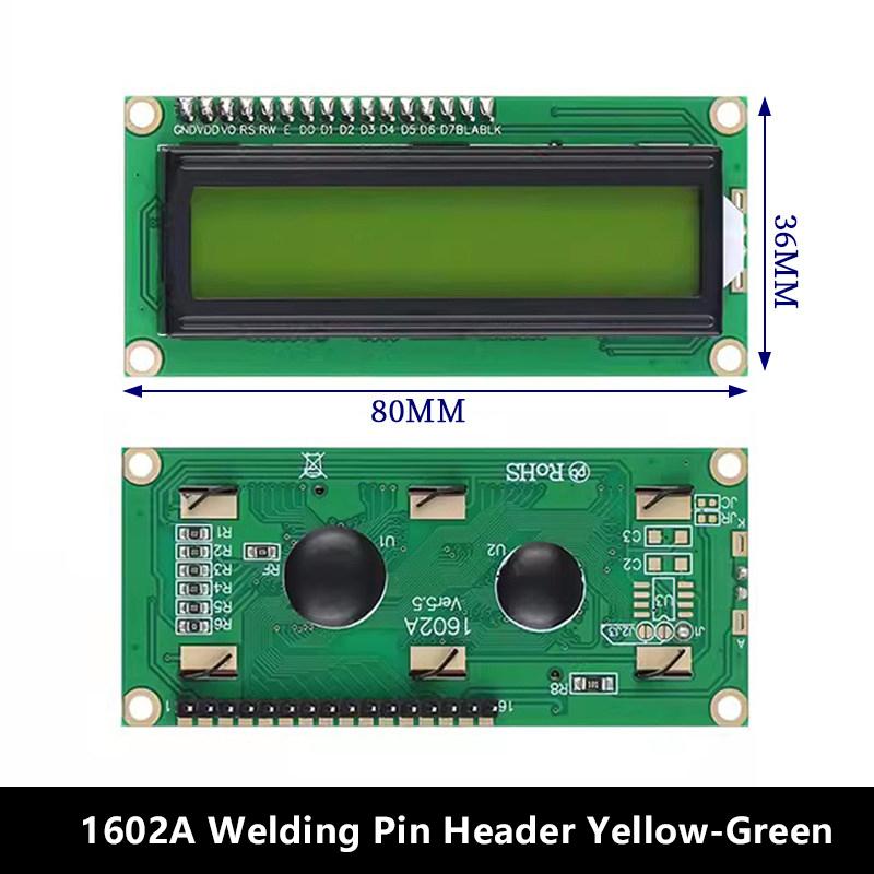 LCD Liquid Crystal Display Module 1611A 1111A Blue / Yellow-Green Backlight Custom Character Sleep Mode for Arduino
