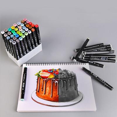 Simple 12/24/30/40/48/80/100 Slots Pen Holder Large-capacity Multifunctional Brush Pen Storage Rack Marker Pen Holder