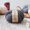 Knitworm Wool Yarn, 10 Balls, Chatty Melange, Extra Thick, 25g (Approx. 34m), 60% Acrylic, 40% Wool, Desert