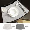 New Chinese Style Fan-Shaped Double-Sided Leather Placemat