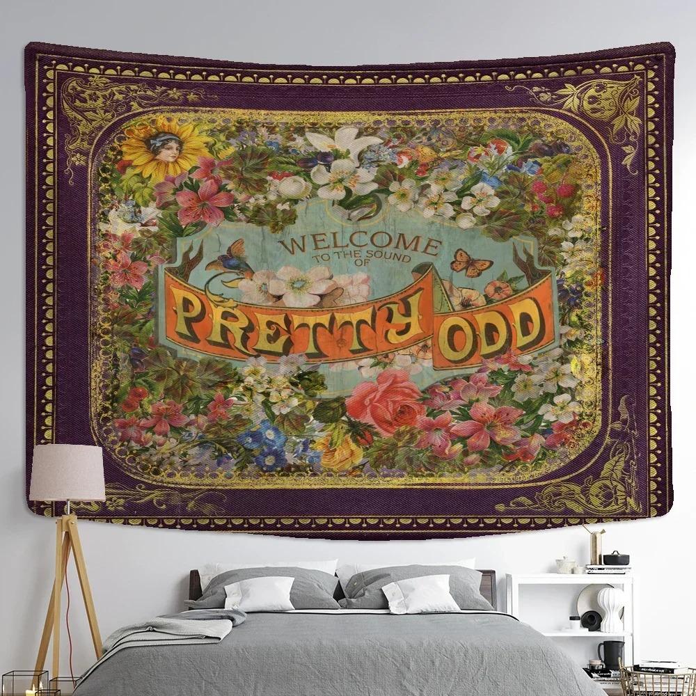 Bohemian Style Hippie Tapizzie Art Aesthetic Living Room Home Decor Vintage Illustration Tapestry Wall Hanging