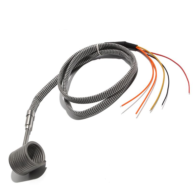 LJXH 220V Injection Molding Machine Hot Runner Heating Coil Spring Heater 3x3mm Nozzle Dedicated with K Thermocouple 1PC