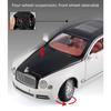 Diecast 1/24 Scale Bentley Mulsanne Alloy Model Car Collection Vehicle Simulation Sound & Light Metal Toy Car Toy for Kids Gift