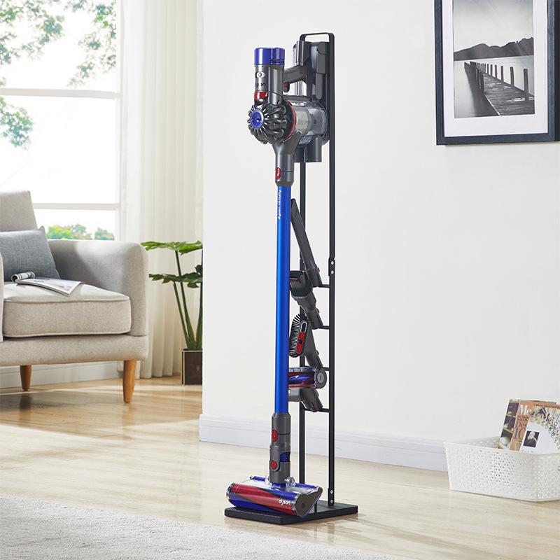 Dyson Vacuum Wall-Mount: No-Punch Black Hanging Storage Bracket